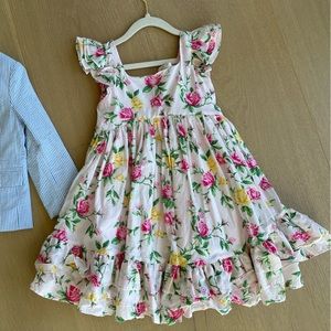 Janie and Jack garden blossoms floral dress BNWT SIZE 3
